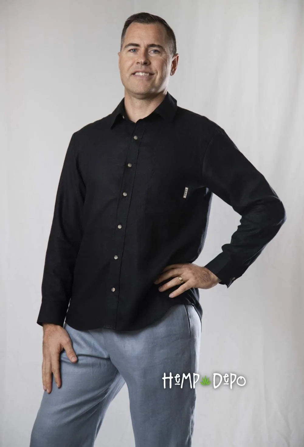 Long Sleeve Shirt in Ink