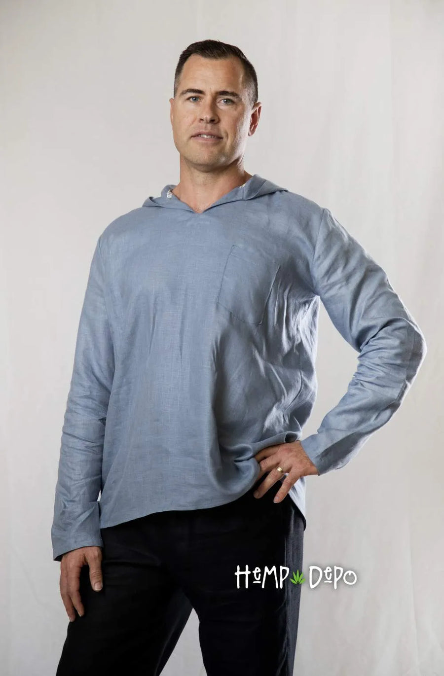 Hoodie in Steel