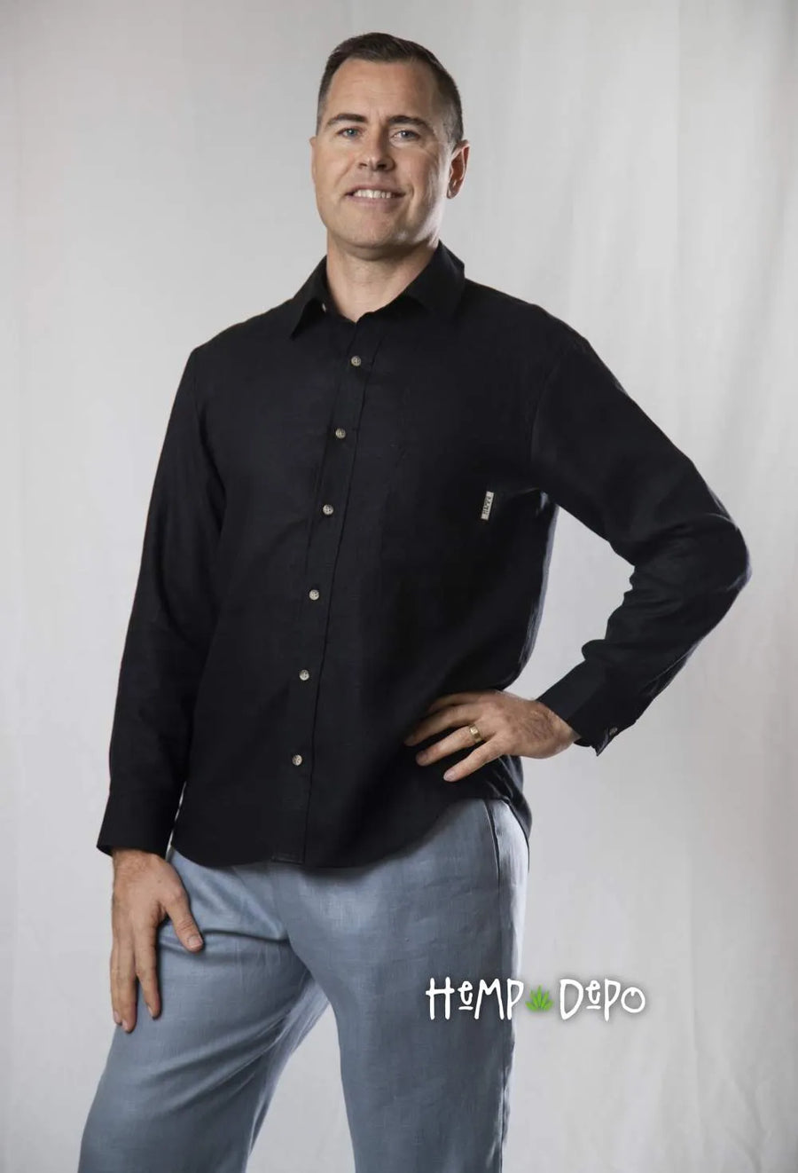 Long Sleeve Shirt in Ink