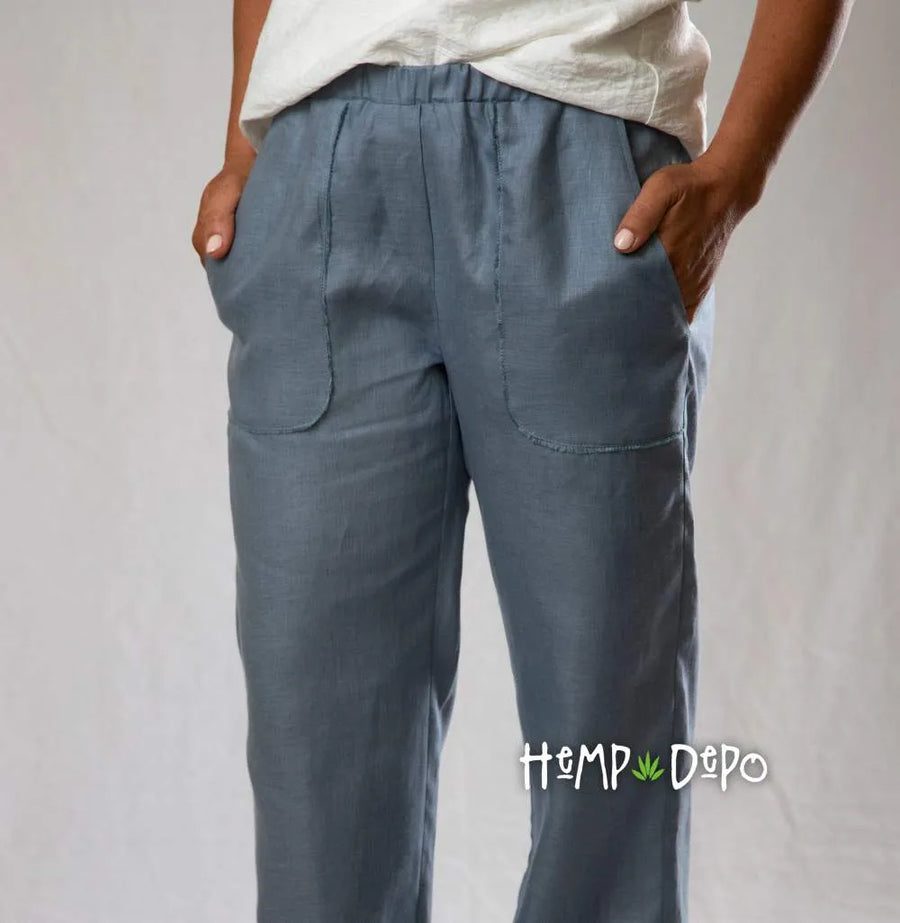Cropped Pant in Steel