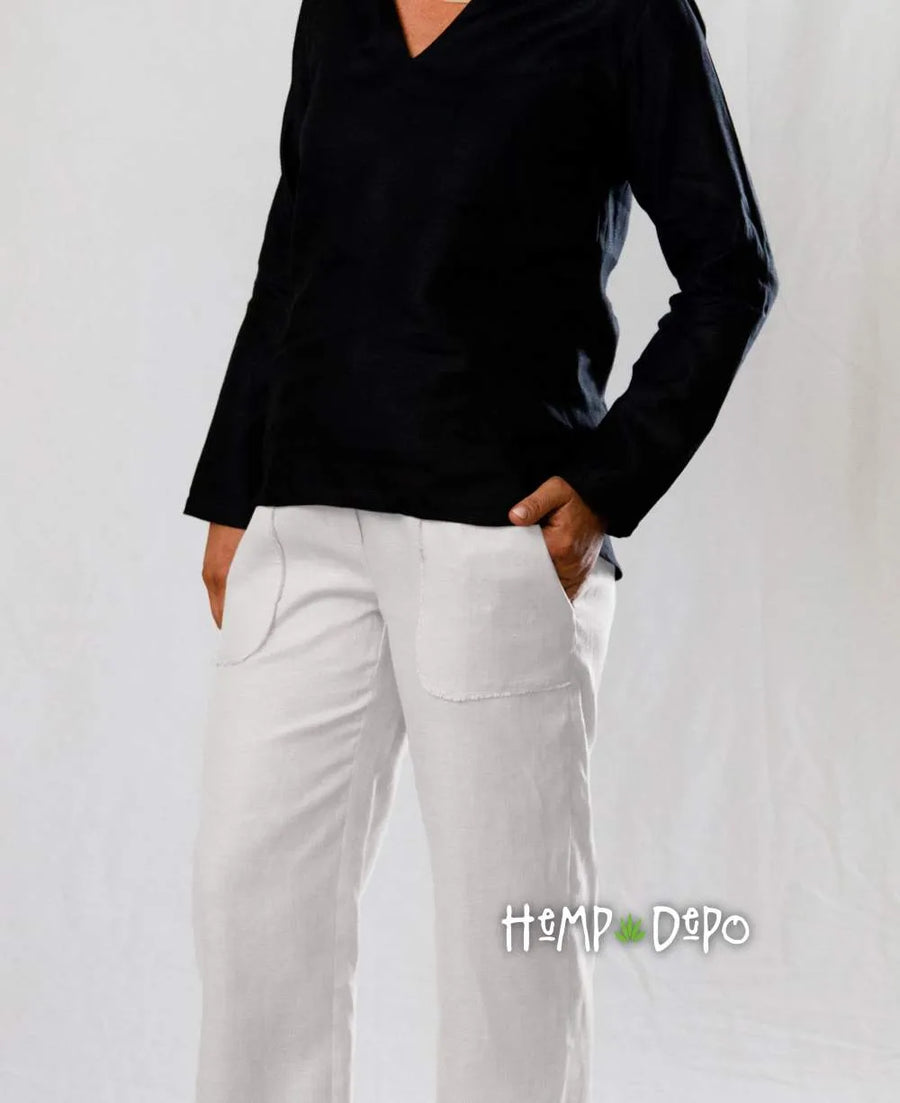 Cropped Pant in White