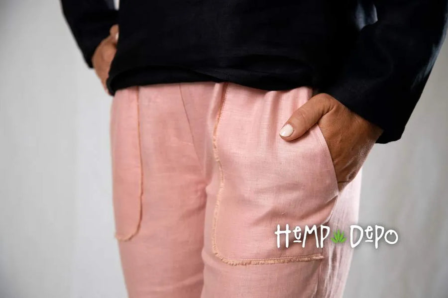 Cropped Pant in Rosé