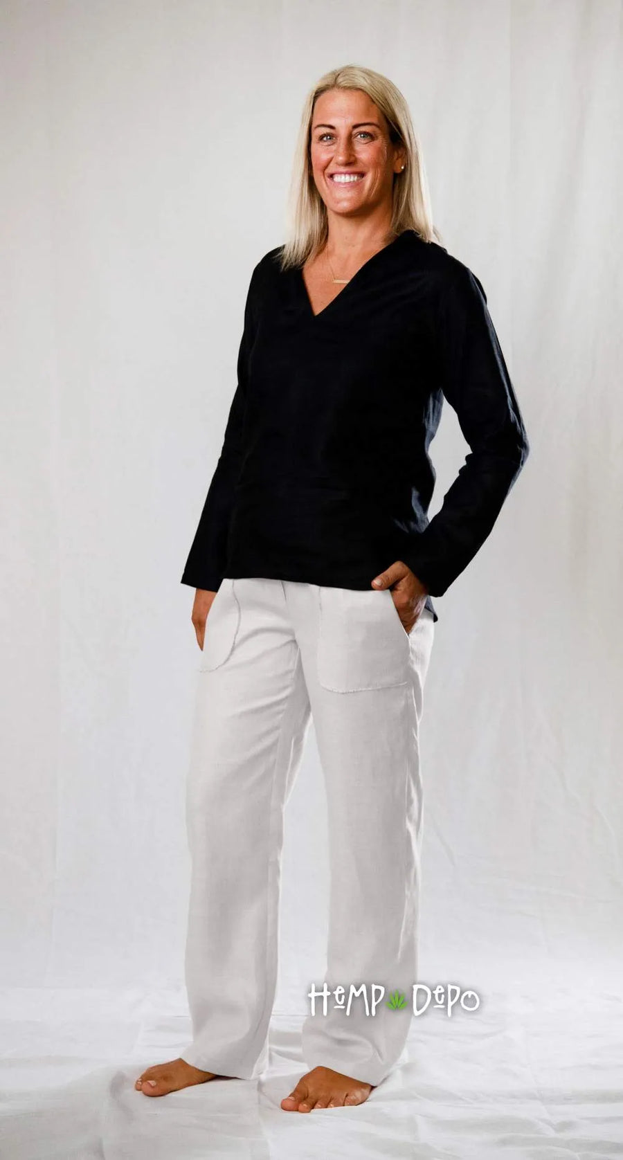 Full Length Pant in White