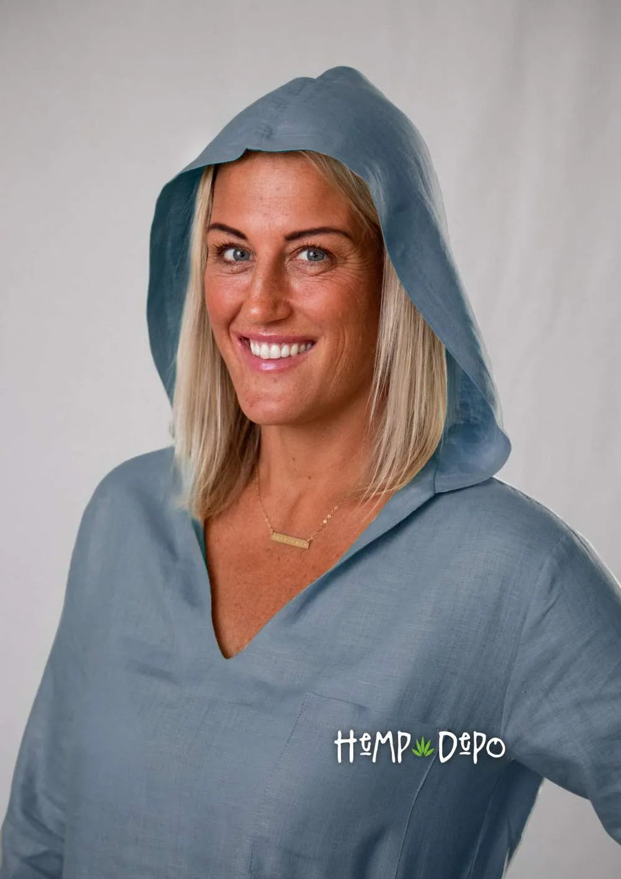 Hoodie in Steel